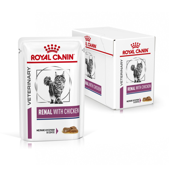 Royal Canin Renal Feline Chicken для кошек с почечной недостаточностью с курицей - 85 г