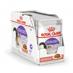 Royal Canin Sterilised паучи для стерилизованных кошек кусочки в соусе - 85 г х 24 шт