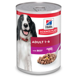 Hills Science Plan влажный корм для собак с говядиной, в консервах - 370 г x 6 шт
