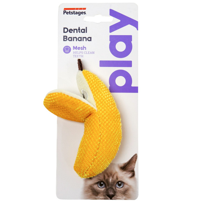 Petstages Dental игрушка для кошек "Банан"