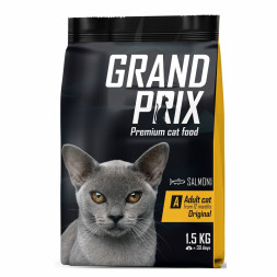 Grand Prix Adult Original Сухой корм для кошек с лососем - 1,5 кг