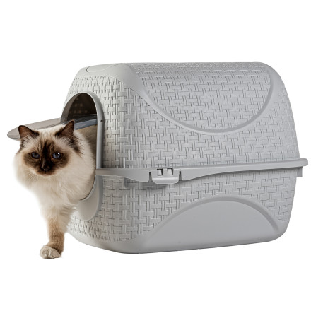 BAMA PET PRIVE био-туалет для кошек, 42х50,5х39,6 см, белый