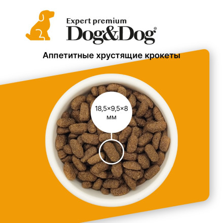 Dog&amp;Dog Expert Premium Fit-Maintenance сухой корм для взрослых собак, для контроля веса, с курицей - 3 кг