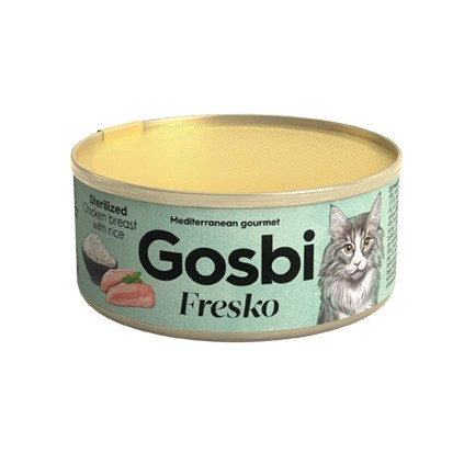 Gosbi Fresko влажный корм для стерилизованных кошек с курицей - 70 г