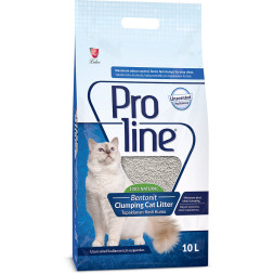 Proline комкующийся наполнитель для кошачьих туалетов, гипоаллергенный, без запаха - 10 л (8,5 кг)
