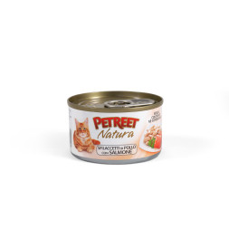 Petreet влажный корм для кошек повседневный с куриной грудкой с лососем - 70 г