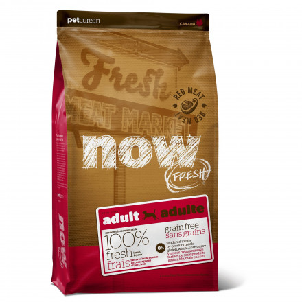 NOW Fresh Grain Free DF сухой беззерновой корм для взрослых собак с ягненком - 11,3 кг