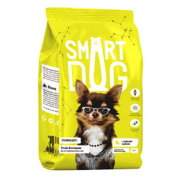 Smart Dog сухой корм для взрослых собак с курицей и рисом - 800 г