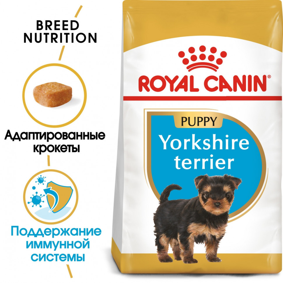 Royal Canin Yorkshire Terrier Puppy сухой корм для щенков породы  йоркширский терьер - 1,5 кг - купить в Москве | КотМатрос