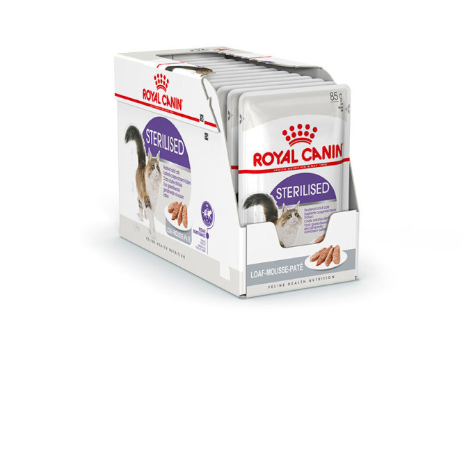 Royal Canin Sterilised паучи для стерилизованных кошек паштет - 85 г х 12 шт