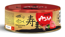 Prime Asia влажный корм для взрослых кошек тунец с каракатицей в желе, в консервах - 85 г х 24 шт