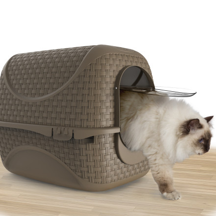 BAMA PET PRIVE био-туалет для кошек, 42х50,5х39,6 см, коричневый