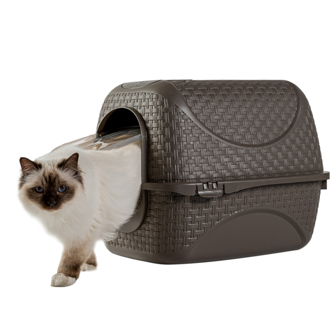 BAMA PET PRIVE био-туалет для кошек, 42х50,5х39,6 см, коричневый