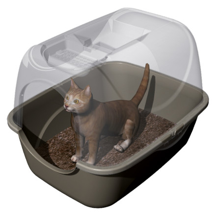 BAMA PET PRIVE био-туалет для кошек, 42х50,5х39,6 см, коричневый