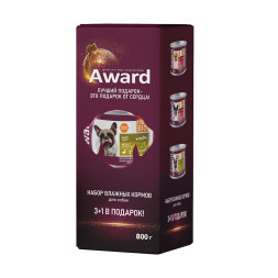 Award новогодний набор консервов для собак - 3+1 в подарок