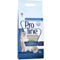 Proline комкующийся наполнитель для кошачьих туалетов, гипоаллергенный, без запаха - 5 л (4,25 кг)