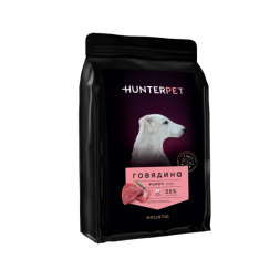 HUNTERPET сухой корм для щенков средних и крупных пород с говядиной - 500 г