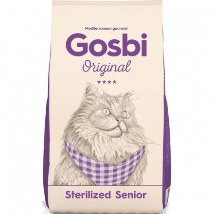 Gosbi Original Cat Sterilized Senior сухой корм для пожилых стерилизованных кошек с курицей и индейкой - 1 кг