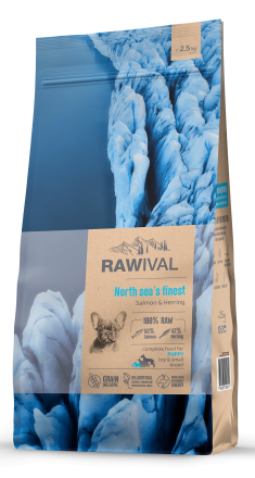 Rawival North Sea’s Finest сухой корм для щенков карликовых и малых пород с лососем и сельдью - 2,5 кг
