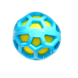 Nems игрушка для собак резиновый мяч двойной с пищалкой 7,6 см