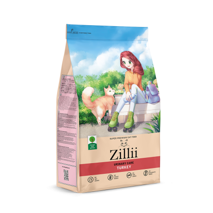 Zillii Urinary Care Cat сухой корм для взрослых кошек РН контроль с индейкой - 400 г