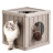 BAMA PET QUBLO домик для кошек, 35x35x35 см, бежевый