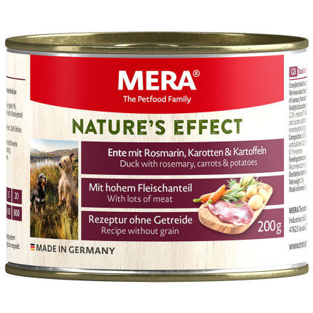 Mera Narures Effect Nassfutter консервы для собак утка с розмарином, морковью и картофелем - 200 г