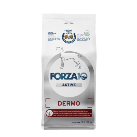 Forza10 Active Adult Dermo сухой корм для взрослых собак всех пород с патологиями кожного покрова - 10 кг