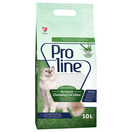 Proline комкующийся наполнитель для кошачьих туалетов, с ароматом алоэ вера - 10 л (8,5 кг)