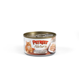 Petreet влажный корм для кошек с куриной грудкой с печенью - 70 г
