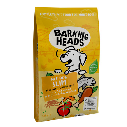 Barking Heads Fat Dog Slim сухой корм для взрослых собак, склонных к полноте, с курицей и рисом - 12 кг
