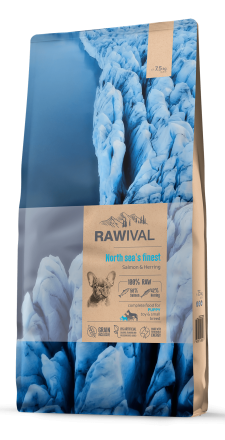 Rawival North Sea’s Finest сухой корм для щенков карликовых и малых пород с лососем и сельдью - 7,5 кг