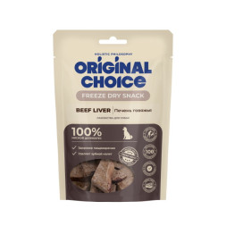 Original Choice сублимированное лакомство для собак печень говяжья - 55 г