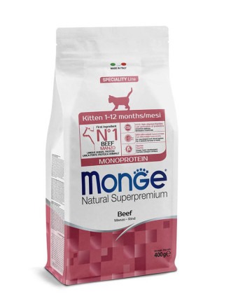 Monge Cat Speciality Line Monoprotein сухой корм для котят и беременных кошек с говядиной - 400 г