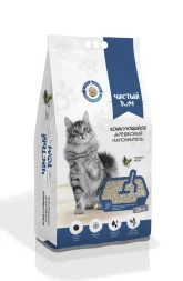 Чистый Том наполнитель древесный комкующийся - 20 л (7,5 кг)