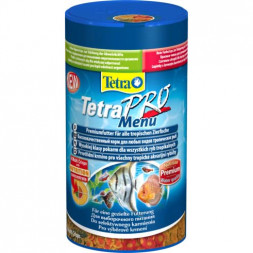 TetraPro Menu корм для всех видов рыб 4 вида чипсов 250 мл
