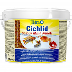 TetraCichlid Colour Mini корм для всех видов цихлид для улучшения окраса 10 л