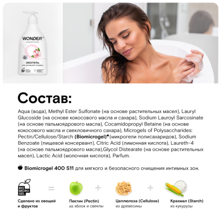 WONDER LAB экогель для интимной гигиены - 540 мл