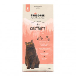 Chicopee CNL Cat Castrate Poultry сухой корм для стерилизованных кошек с мясом птицы - 15 кг