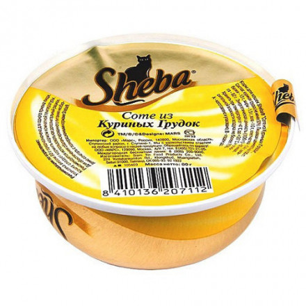 Sheba консервы в форме соте из куриных грудок для взрослых кошек - 80 г (1 шт)