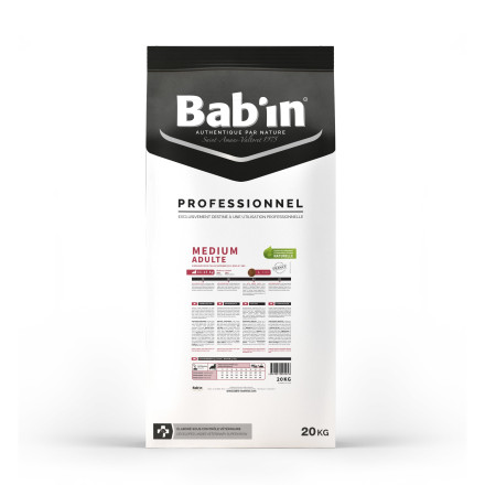 Babin Professionnel Medium Adulte сухой корм для взрослых собак средних пород с уткой и свининой - 20 кг