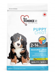 Бридер 1st Choice Puppy Medium &amp; Large Breeds сухой корм для щенков средних и крупных пород с курицей - 20 кг