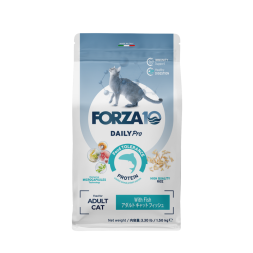 Forza10 DAILYPro Cat сухой монобелковый корм для взрослых кошек с океанической рыбой при аллергии и повышенной чувствительности к животным белкам - 1,5 кг