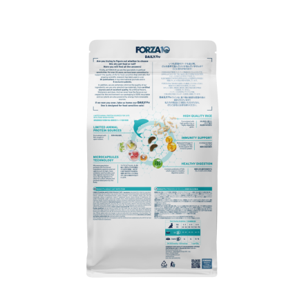Forza10 DAILYPro Cat сухой монобелковый корм для взрослых кошек с океанической рыбой при аллергии и повышенной чувствительности к животным белкам - 1,5 кг