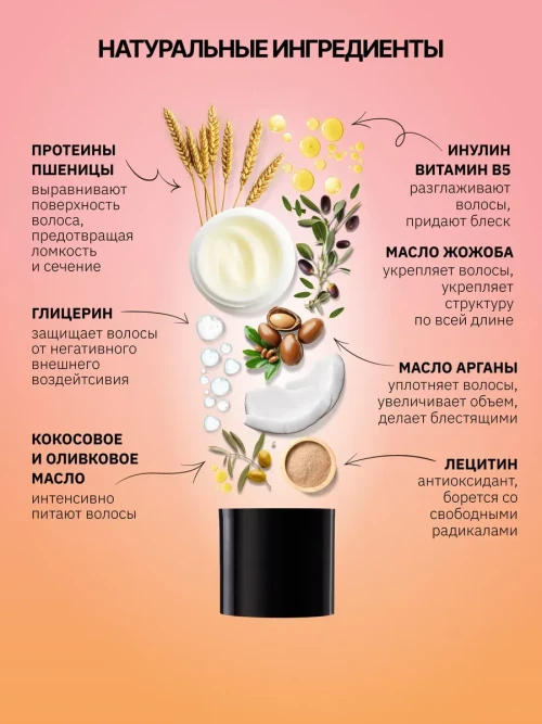 Retrieve Black Vanilla маска для волос восстанавливающая укрепляющая - 200 мл