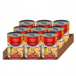 Родные Корма влажный корм для взрослых кошек Ягненок по-княжески в консервах - 410 г х 9 шт