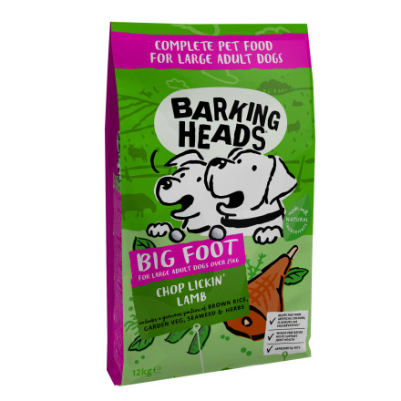 Barking Heads Мечты о ягненке сухой корм для взрослых собак крупных пород с ягненком и рисом - 12 кг