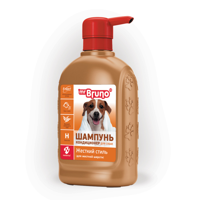 Mr.Bruno "Жесткий стиль" шампунь для собак с жесткой шерстью - 350 мл