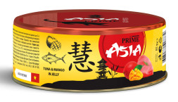 Prime Asia влажный корм для взрослых кошек тунец с манго в желе, в консервах - 85 г х 24 шт