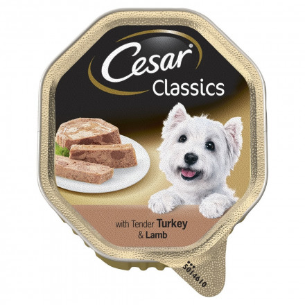 Цезарь для взрослых собак паштет из индейки и ягненка / Cesar 0,150 кг (ламистер)